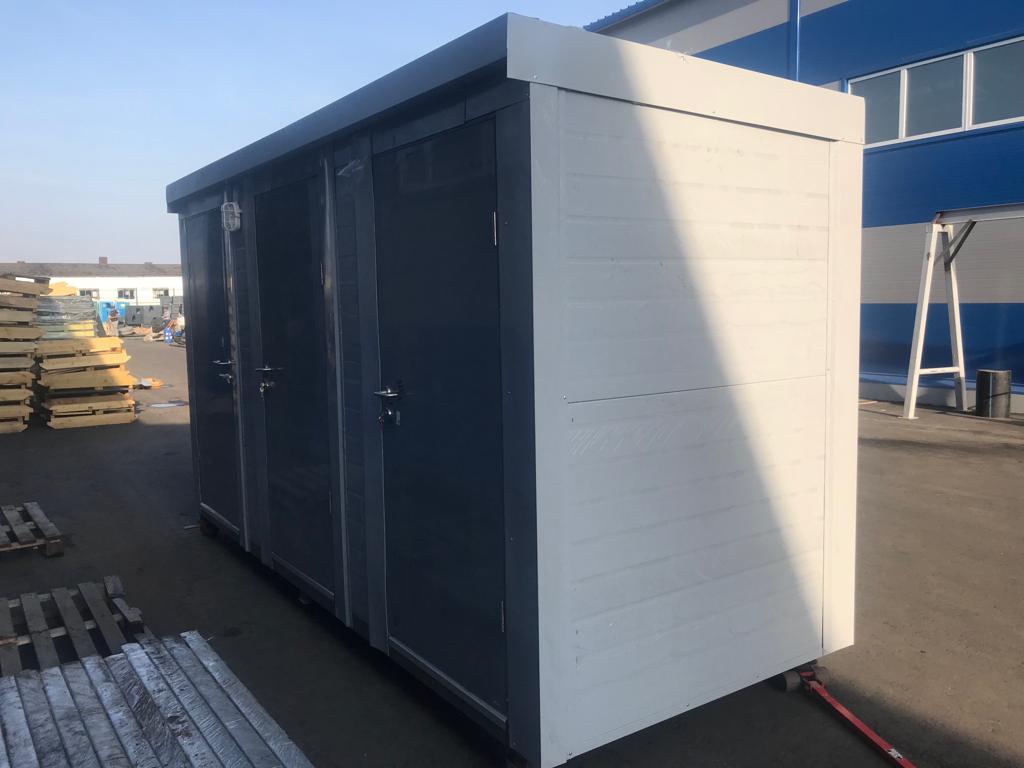 Автономный туалетный модуль ЭКОС-5 (тройной) (фото 4) в Самаре